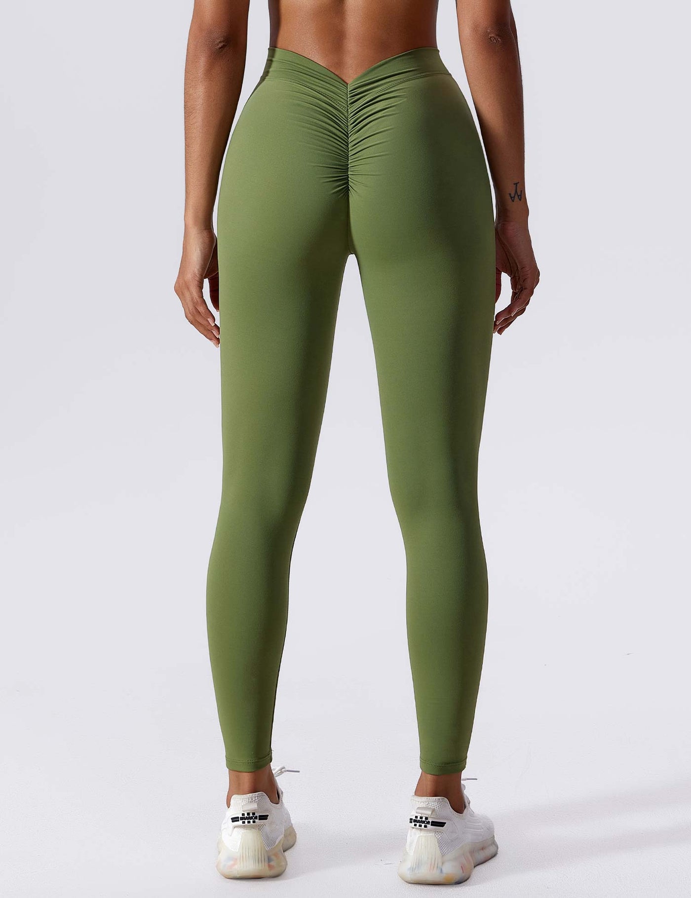 Hazel | Modern V-back Ruched Leggings