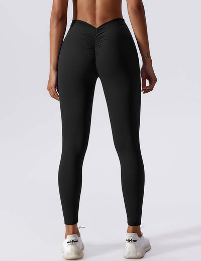 Hazel | Modern V-back Ruched Leggings