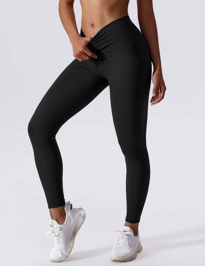 Hazel | Modern V-back Ruched Leggings