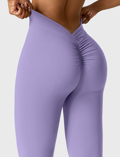 Tessa | Stylish V-back Flare Leggings