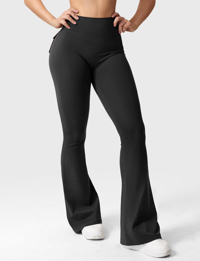 Layla | Soft Flared Leggings with Pockets