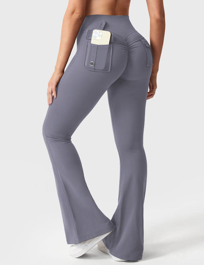 Layla | Soft Flared Leggings with Pockets