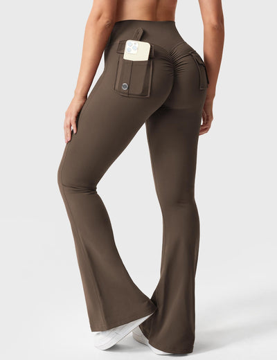 Layla | Soft Flared Leggings with Pockets