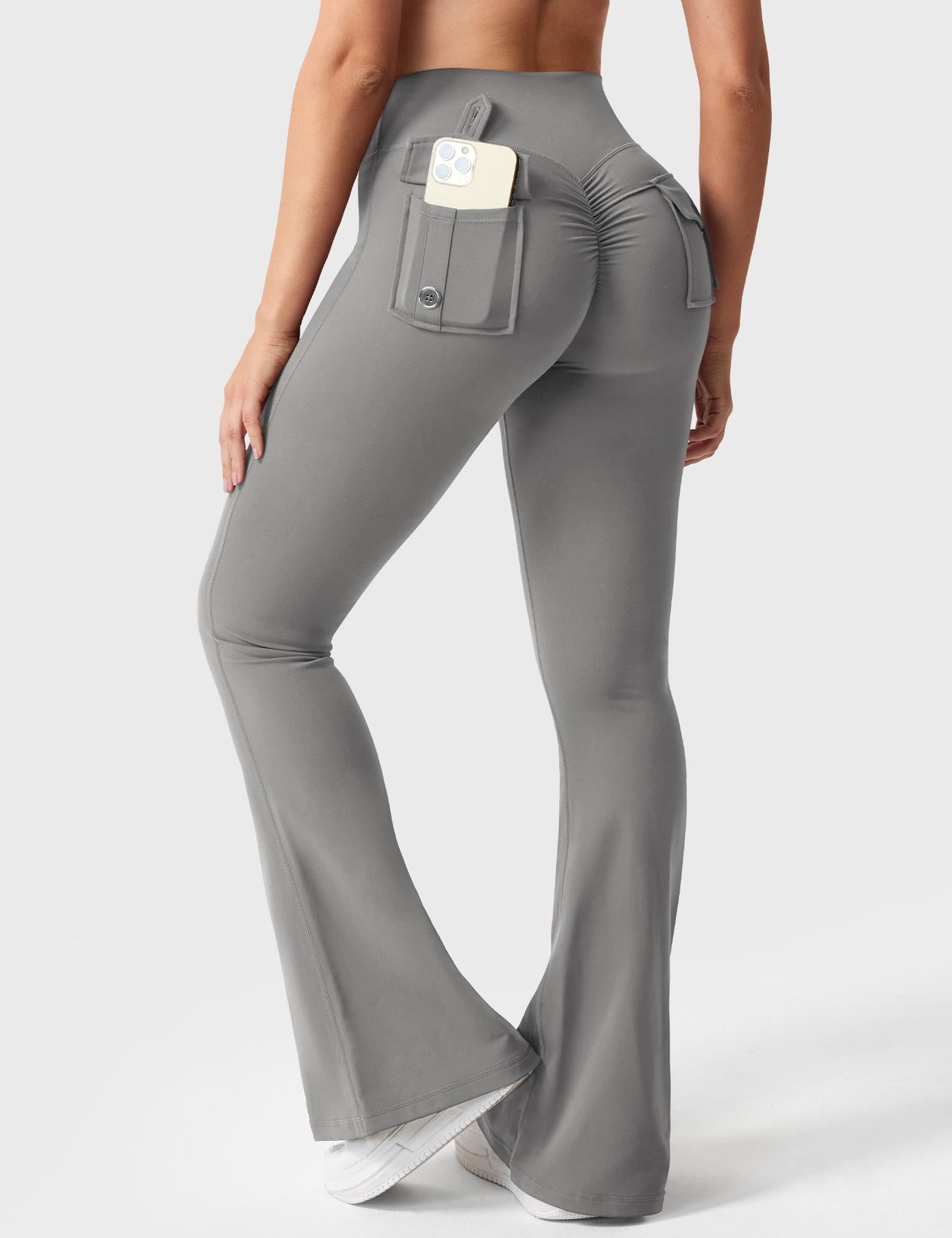 Layla | Soft Flared Leggings with Pockets