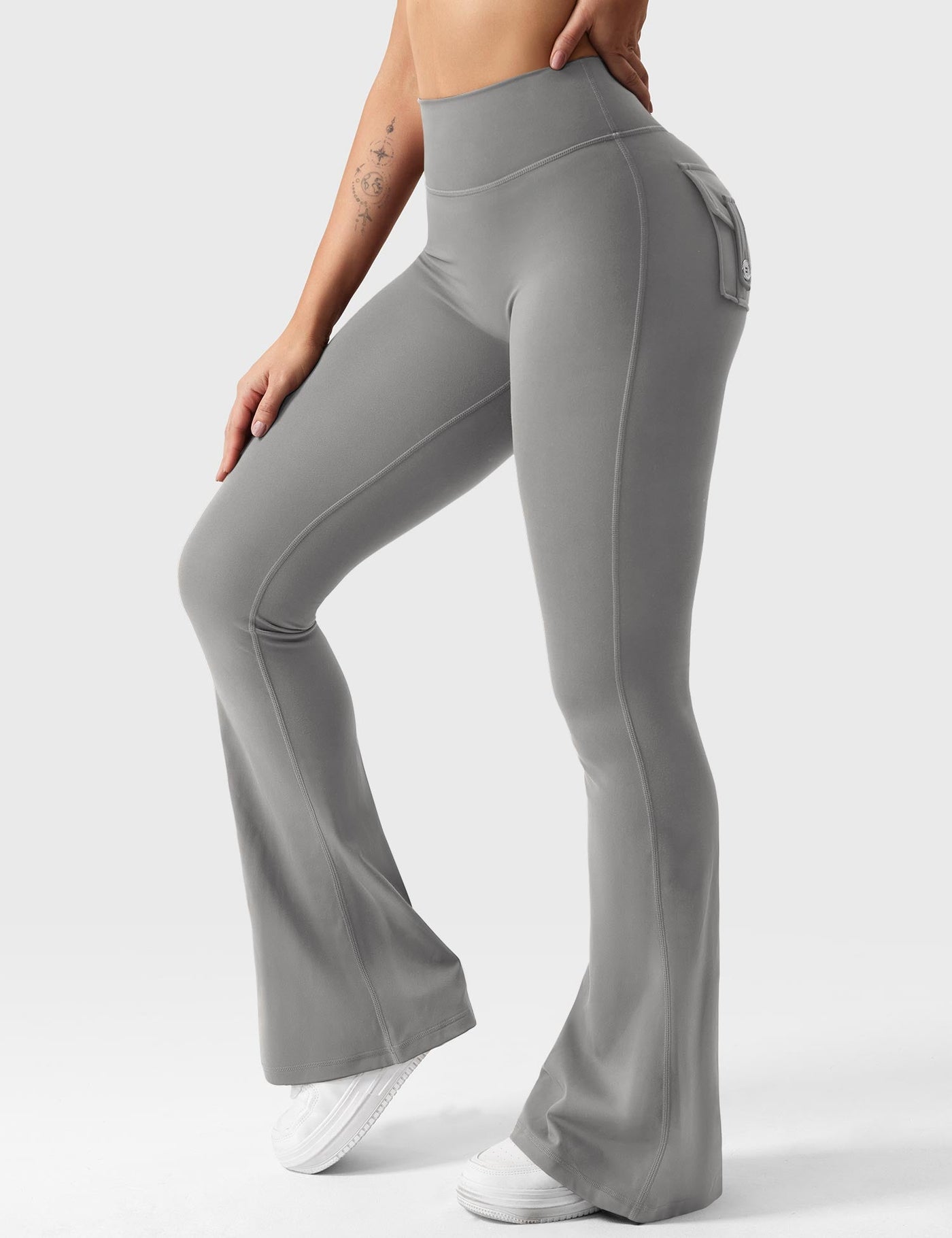 Layla | Soft Flared Leggings with Pockets