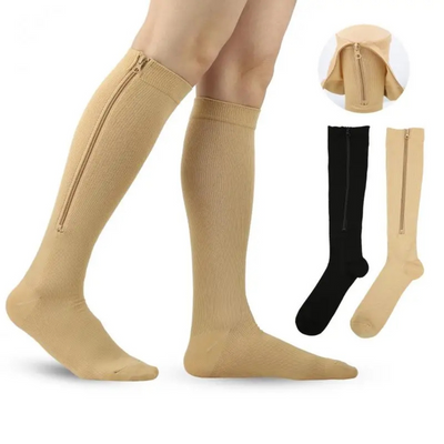 Natasha | Compression Socks With Zipper