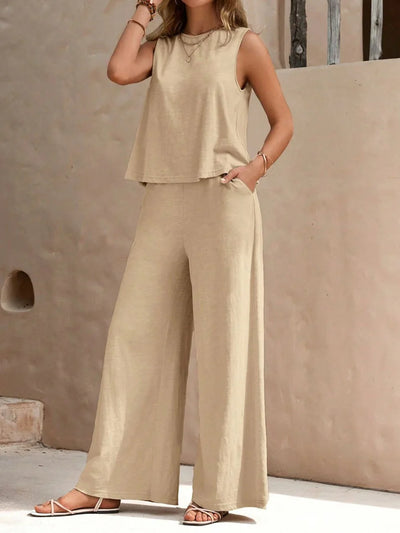 Tina | Women's Loungewear Set - Elegant Two Piece Set for Casual Comfort 4